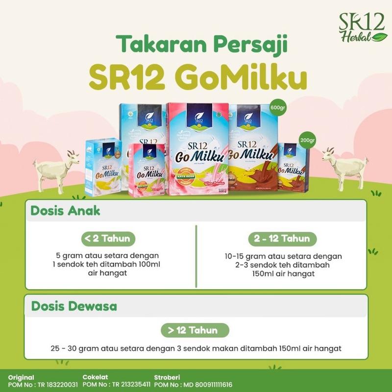 Go Milku SR12 Susu Kambing Etawa Premium 600gr Tanpa Gula kesehatan 3