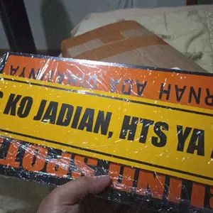 SIGN HTA KO JADIAN, HTS YA ASING 7,5 x 40cm
