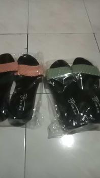 Product Review of sandal wedges wanita kokop//slop kepang anyam terbaru2023 Sendal from T**u D**a 0