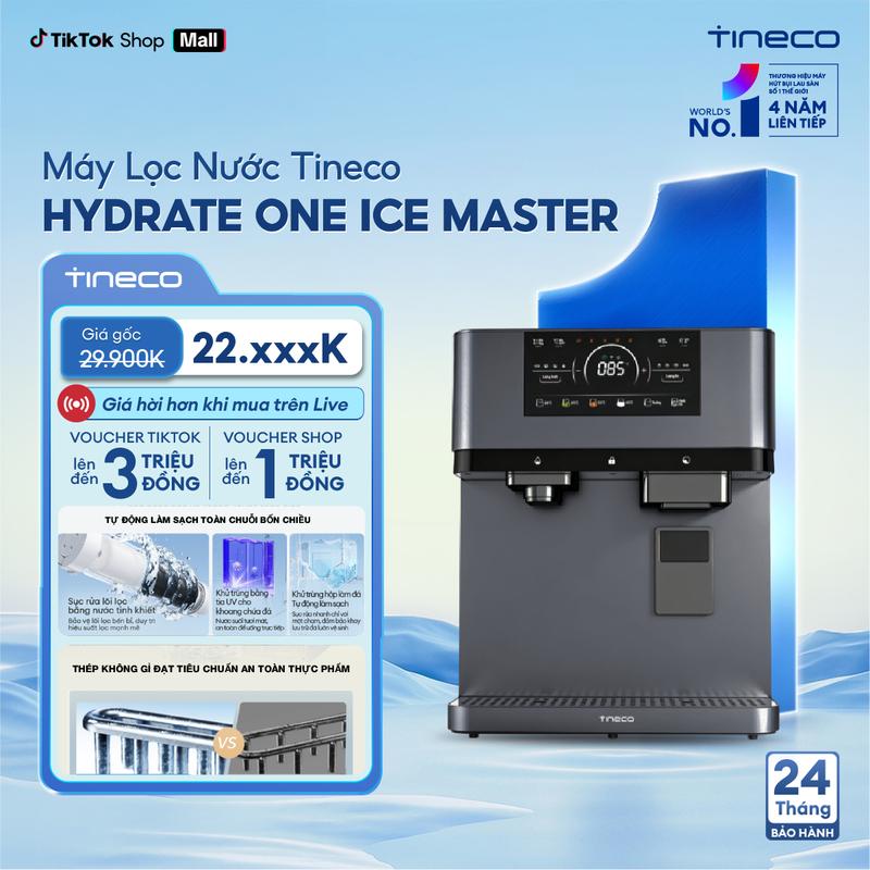 Tineco HYDRATE ONE Ice Master WP33A10EVN Máy lọc nước | Lọc nước tinh khiết, khoáng hóa, làm đá, làm lạnh & đun nóng