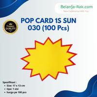 Gambar Pop Card 1 Sisi Sun 030 Polos Kertas Promosi Polos isi 100pcs dari belanjarak Kab. Sidoarjo 1 Tokopedia