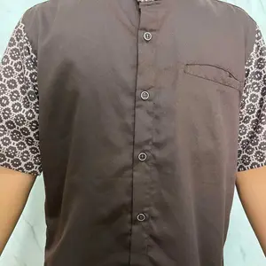 Baju Koko Couple Ayah Dan Anak Laki Laki Lengan Pendek Terbaru Katun Toyobo Premium Unik Motif Kombinasi Batik Formal Lembut