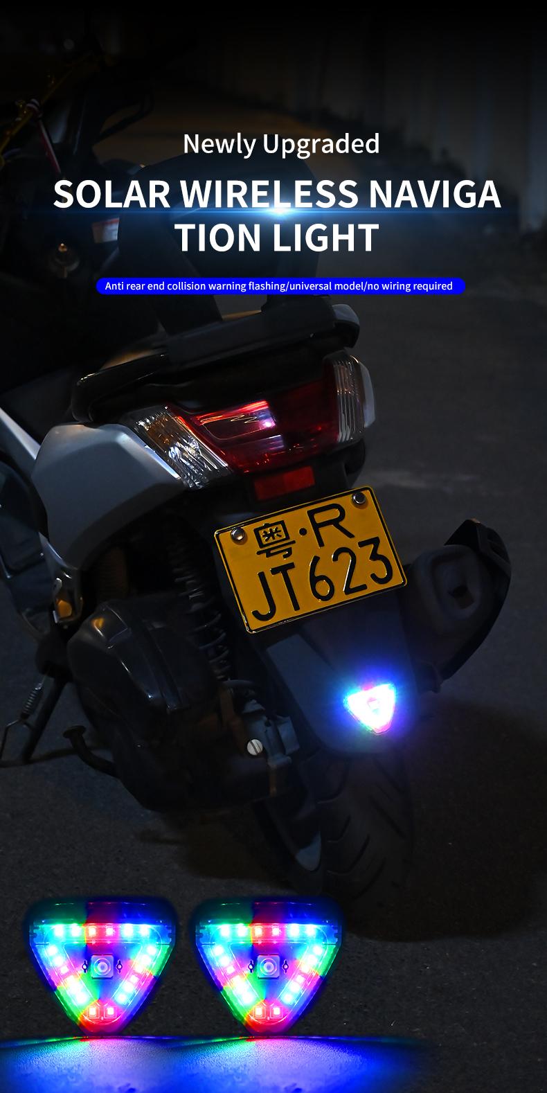 Product Introduction of 1pc RGB Car Fake Security Light Solar Powered Simulated Dummy Alarm Wireless Warning Anti Theft Caution Lamp LED Flashing Imitation 9