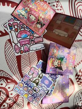 Product Review of 【24h】Sanrio Magnetic Quiet Book Cut DIY Kuromi Cinnamon Melody Handmade Toys Children DIY Cartoon Sticker tidak pompompurin seni & kraf paper  doll from n**h 0