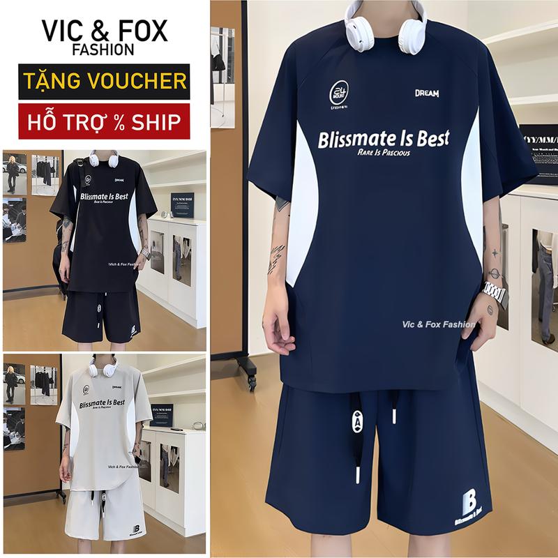  Bộ Quần Áo Thể Thao Nam Nữ Fox | Đồ Bộ Nam Big Size 115kg | Bộ Hè Nam Nữ Chất Cotton MÌ Cao Cấp Định lượng 250 gram Co Giãn Mặc  Mát Thoải Mái Dù ngủ chạy bộ đi chơi sport gym 