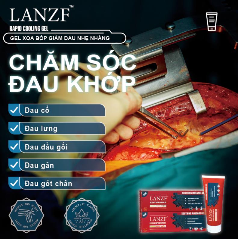 Kem massage giảm đau khớp LANZF kem làm dịu cơ nhanh thích hợp cho việc phục hồi đầu gối thắt lưng cổ tay và chân