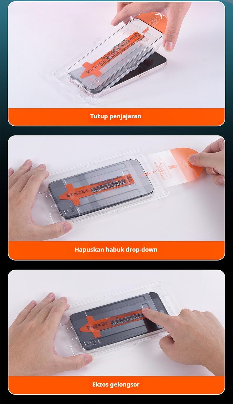 Product Introduction of iPhone Automatic Dust Removal and Alignment Kit | Tempered Glass Privacy/HD | Compatible with Series 11-16/X/XR/XS/MAX Cover Protection Protective Smartphone 4
