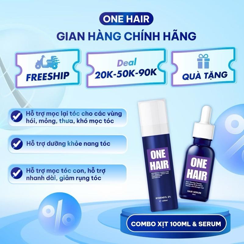 COMBO SERUM DƯỠNG NANG & XỊT TÓC ONE HAIR. M4