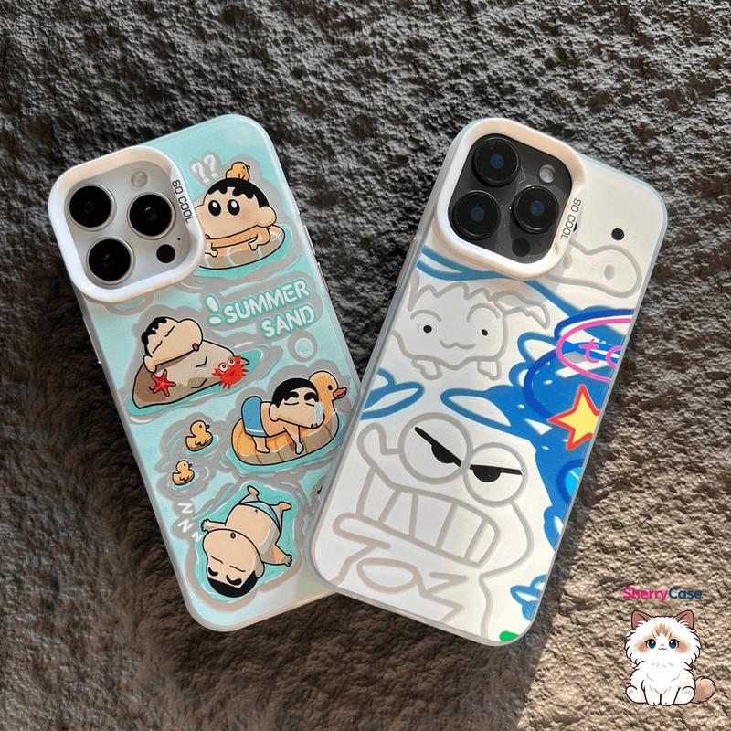 Ốp iPhone 18 17 16 15 14 13 12 11 Pro Max Shinchan Quái Vật TPU Cứng Chống Va Đập 7 8PLUS