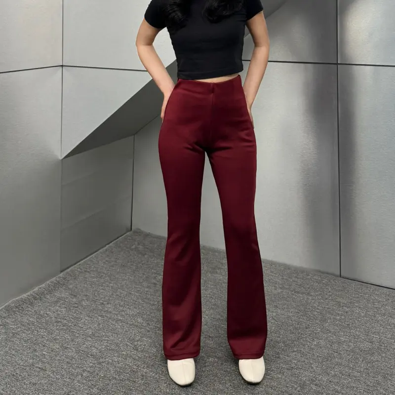 FLARE PANTS CELANA CUTBRAY HIGHWAIST TERBARU BAHAN SCUBA 7