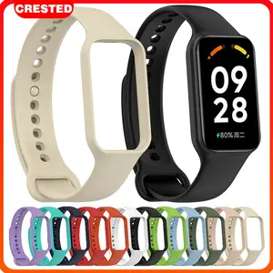 Strap for Xiaomi Smart Band 8 Active Silikon Tali Jam Tangan Pengganti Smartband 8 Active Bahan Silikon Polos Warna Accessories Smartwatch