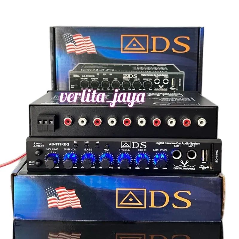 Parametrik preamp ADS AB-999KEQ equalizer Bluetooth Usb mmc dan karaoke sound digital 4