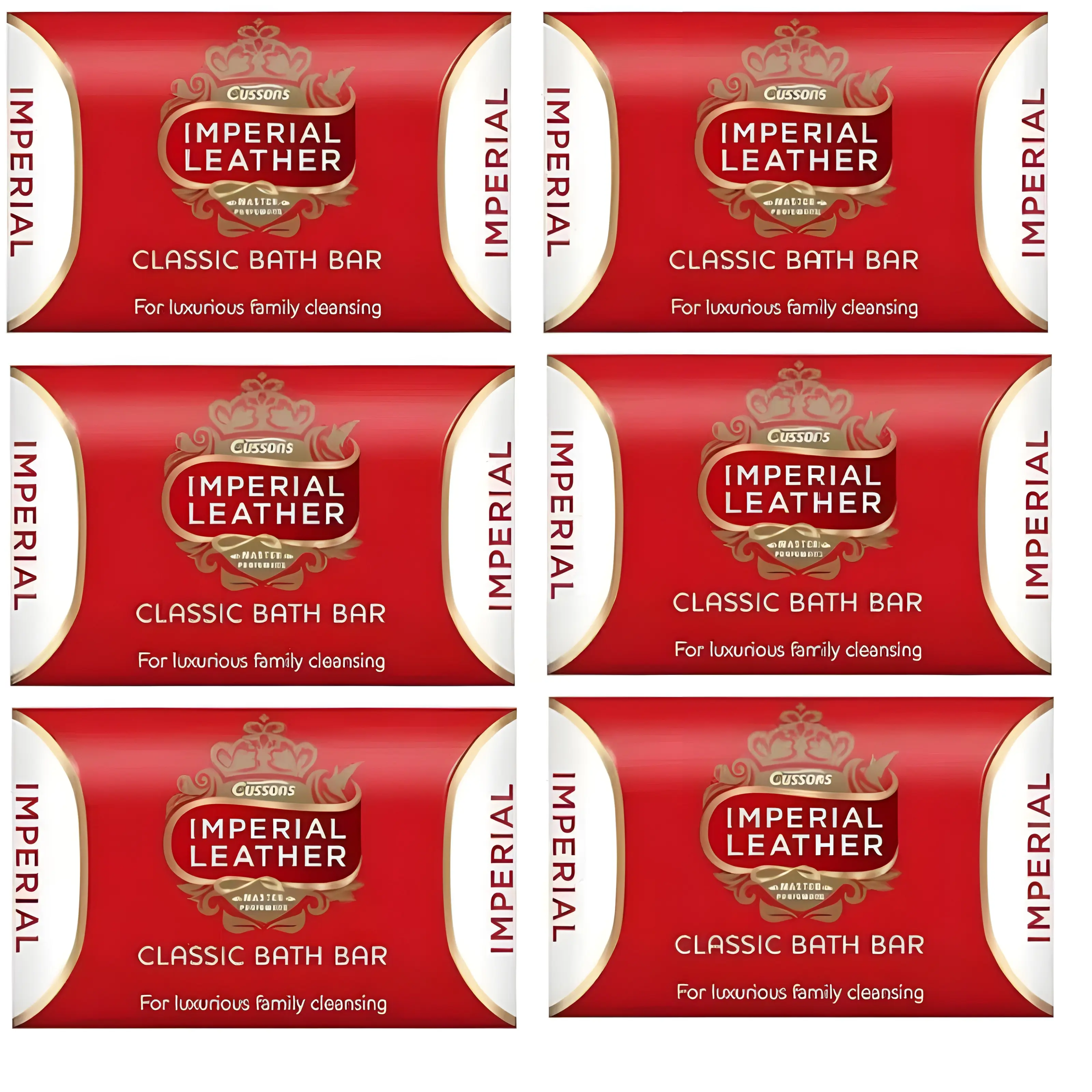 Original 6p pack Cussons Imperial Leather Classic Bar Soap Long Lasting Original 200G