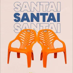 Kursi Plastik Santai Panen Premium Bangku Warung Teras Susun Sandaran Malas KS2501 P