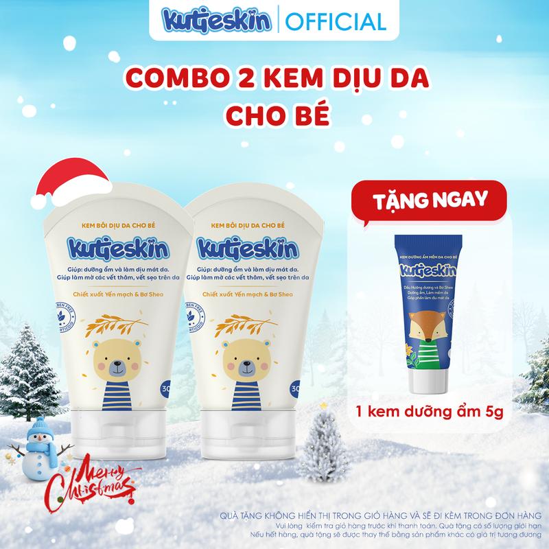  Combo 02 Kem bôi dịu da cho bé Kutieskin - 2 KDD02 
