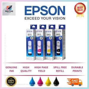 Epson Tinta 003 Original untuk Printer L3210 L1110 L3110 - Ink