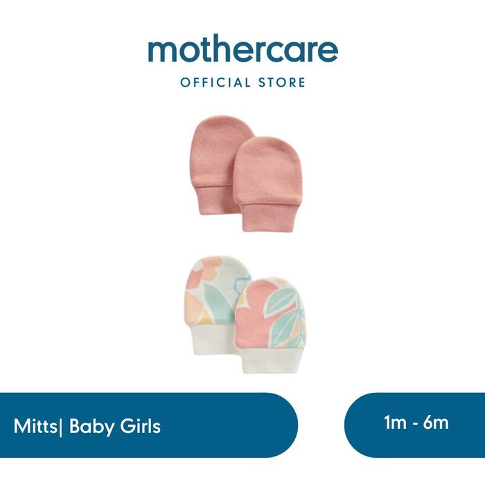 Gambar Mothercare Meadow Baby Mittens - 2 Pack - Sarung Tangan Bayi Perempuan (Pink) - Dark Pink, 3-6 Months dari Mothercare Indonesia Kab. Bogor Tokopedia