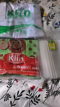 Product Review of kantong plastik kresek ramah lingkungan 15 24 28 motif smile / thank you / terima kasih from L**🤍 0