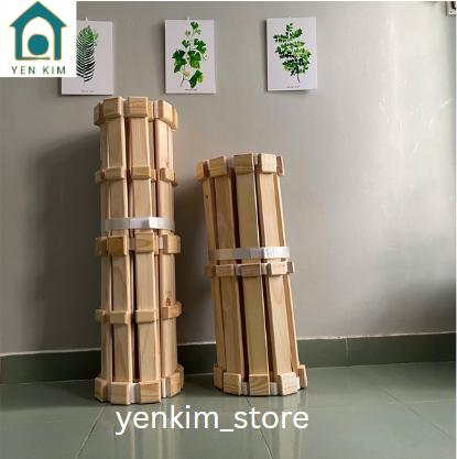 Giường cuộn trải sàn thông minh, gỗ thông Mỹ thơm mùi tự nhiên, an toàn cho sức khỏe - BẢO HÀNH 12 THÁNG 1