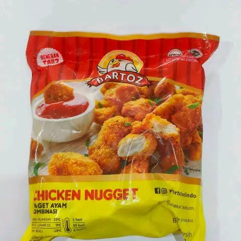 Bartoz Chicken Nugget Makanan  Frozen Food Naget Ayam Kombinasi 6