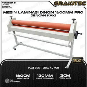 Grakitec Mesin Laminasi Dingin - Cold Laminator 1600 mm / 160 cm