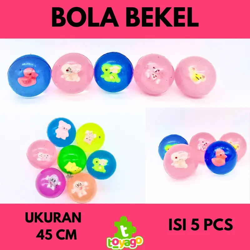 Bola bekel Jumbo 5 Pcs/ Bola Bekel Motif boneka (Bola bekel 45 Toyago toys) 0