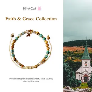 BlinkCat - Gelang Kristal Alami: Faith & Grace Collection | Natural Crystal Bracelet asli ori