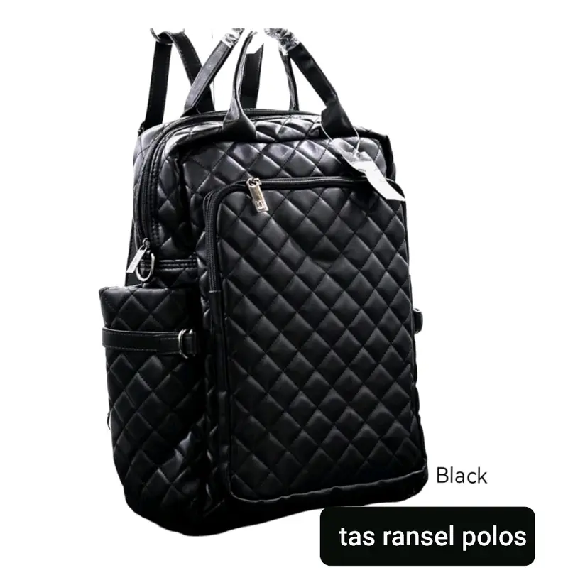TAS RANSEL LAPTOP WANITA TERLARIS MULTIFUNGSI//TANPA MEREK POLOS 0