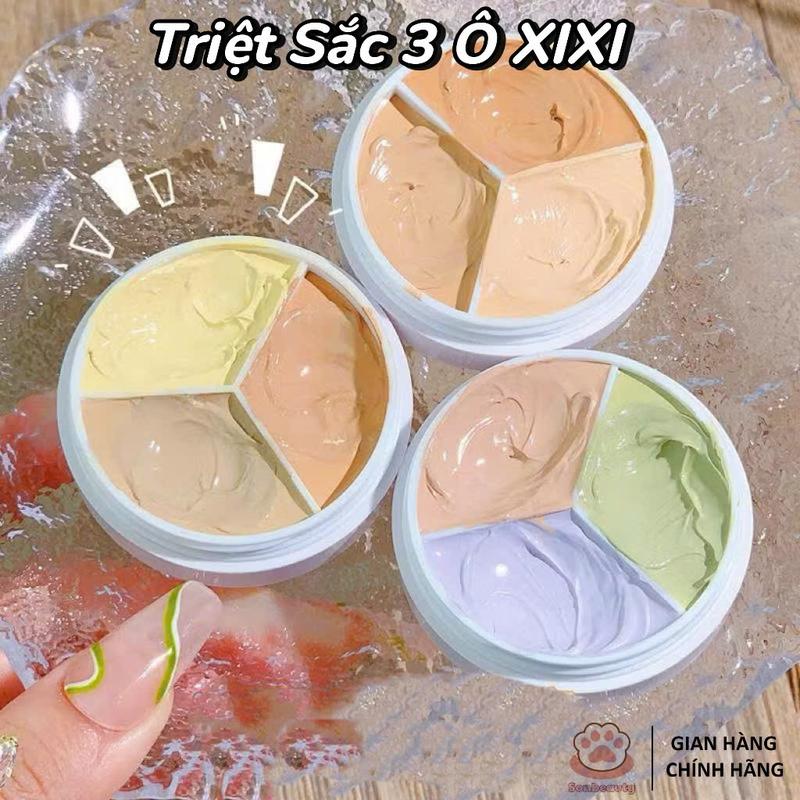 Bảng triệt sắc Xixi 3 ô kem che khuyết điểm nhỏ nội địa trung Nữ Cosmetic Women Trang Điểm Mỹ Phẩm kemlotze ese