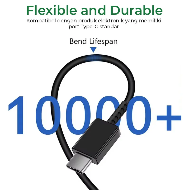 Titon Ouro 1 60W Kabel Data Type C Super Fast Charging Cable Data USB-C to USB-C 3