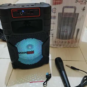【Promosi】Speaker Nirkabel 6.5 Inch Speaker Bluetooth Karaoke Super Bass Gratis 1 Mikrofon Speaker
