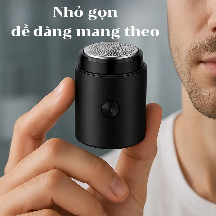 Máy cạo râu điện cho nam ( tặng 5 lưỡi dao thây thế) , dao cạo râu mini sạc USB, máy cạo râu mini, daocaorau,daocaorautienloi 8