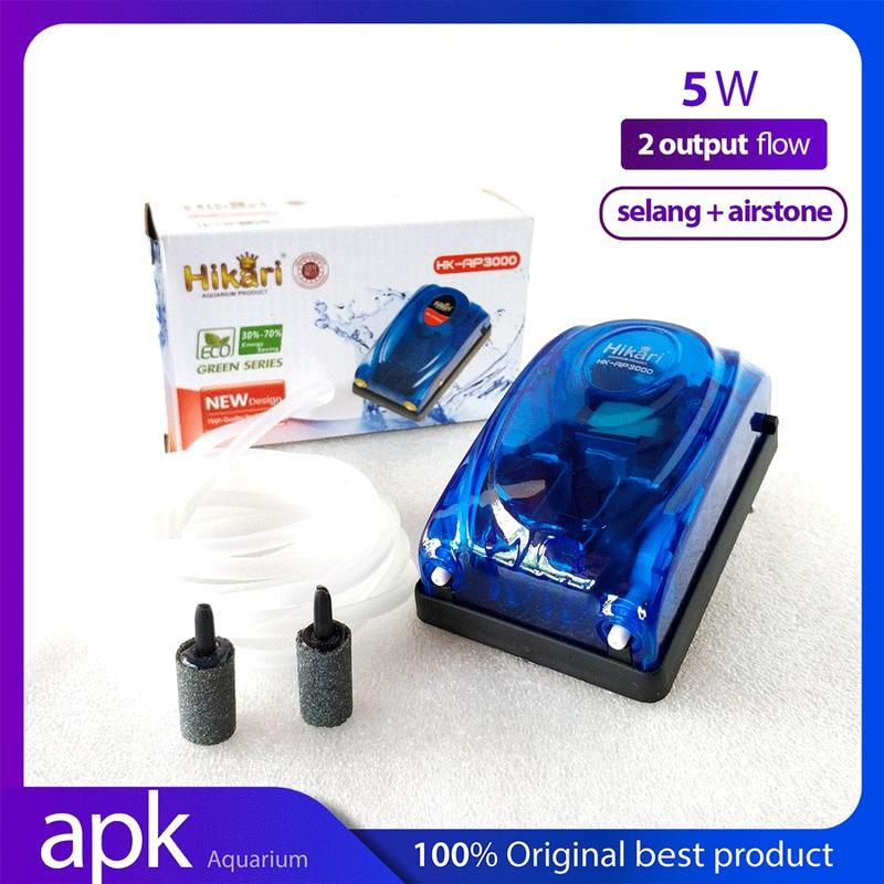 Aerator Aquarium Air Pump Mesin Gelembung Udara 1 Lubang 3