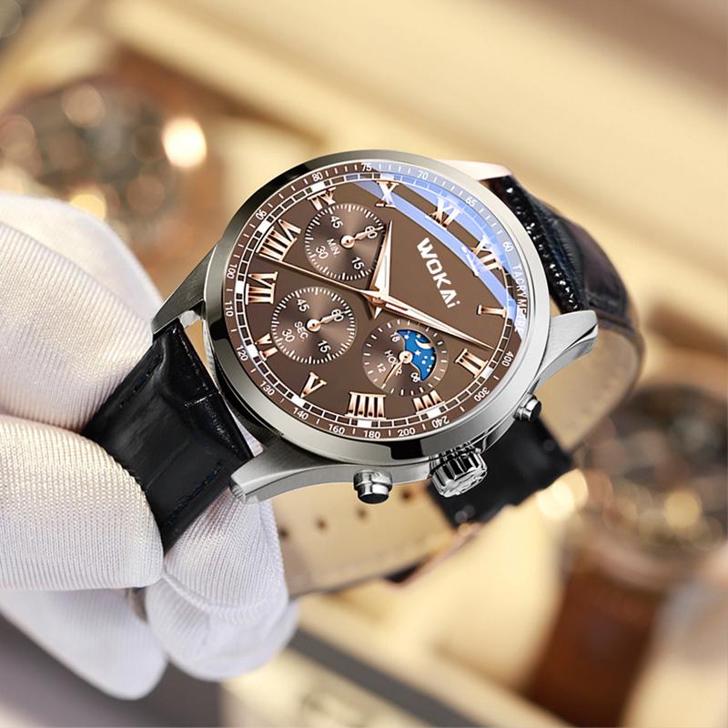 Product Introduction of New Trendy Casual 3 Sub-Dial Men's Quartz Watch - Black 14