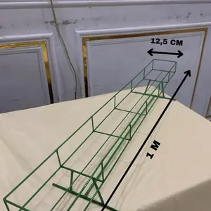 Tatakan bunga dekorasi taman besi ukuran 1 meter cocok untuk bunga taman bawah pelaminan