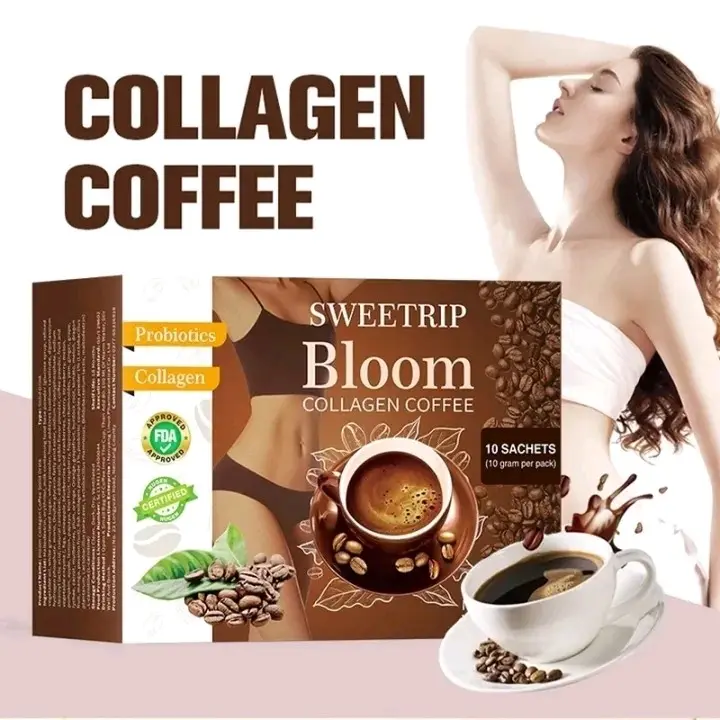 Kopi Bloom Sweetrip  Collagen - 1 Box Isi 10 Sachet 0