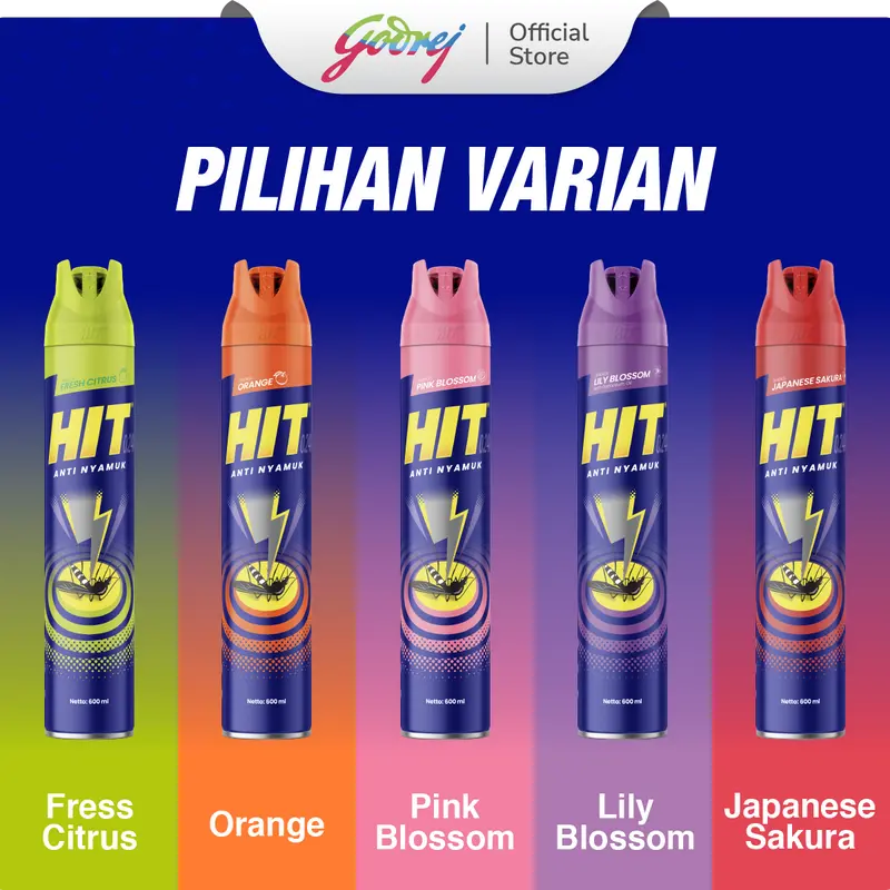 HIT Aerosol Fresh Citrus 600ml - Obat Nyamuk - Bunuh Nyamuk Penyebab Demam Berdarah (DBD) 4
