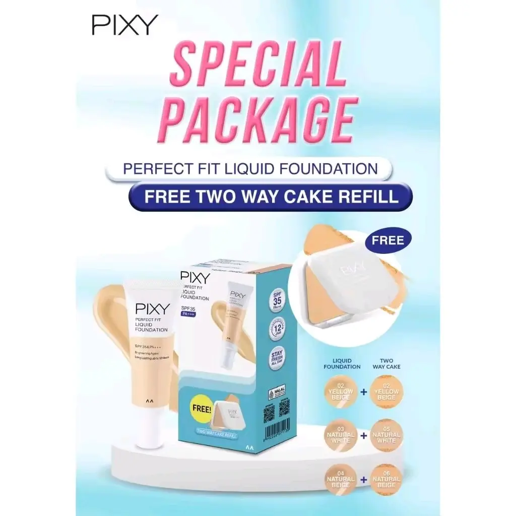 PIXY Perfect Fit Liquid Foundation free Refill TWC