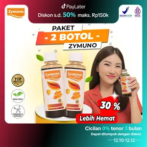 [PAKET 2 BOTOL] Madu Zymuno Original 200ml / Botol - Alami, BPOM, & Halal