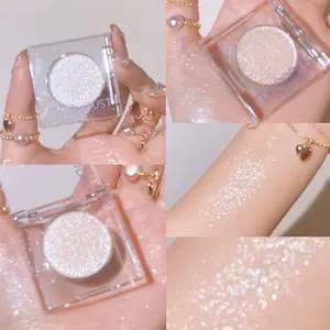 Light Glossy Highlighter Glass Powder / Make up Wajah / Glitter