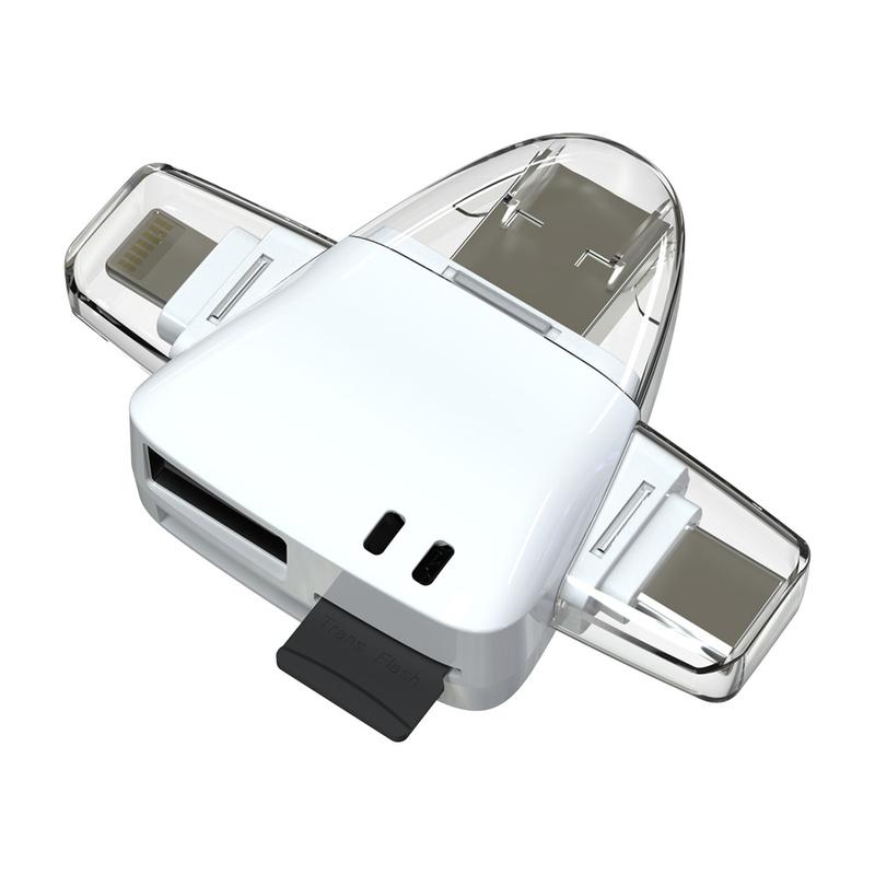 Product Introduction of 【SG SELLER】4 in 1 OTG USB-C Card Reader Micro USB Date Reader Writer for Micro SD Card TF for Mobile Phone / PC Computer / camera 9