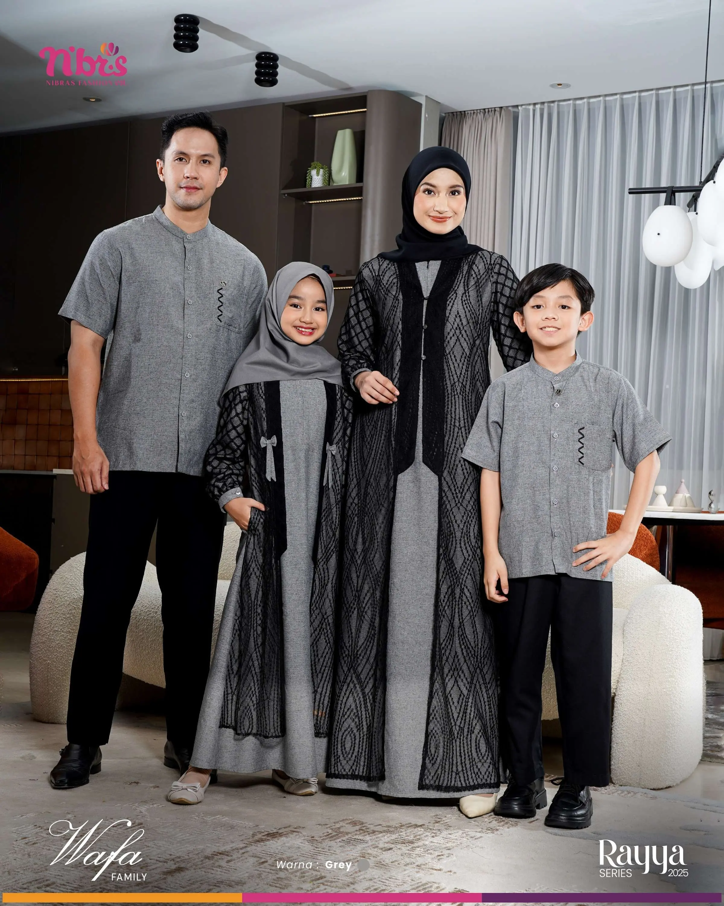 SARIMBIT NBRS WAFA GREY RAYYA SERIES 2025 NIBRAS SARIMBIT KELUARGA 2025