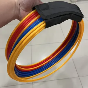 12pcs/Set Agility Ring Circle Post 40cm Portabel Agility Ring Ketangkasan Circle Post Untuk Latihan Kelincahan Kecepatan Sepakbola