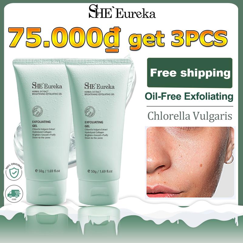 【+1.000₫ Get 3PCS SHE Eureka 50g gel tẩy tế bào chết dầu có thể loại bỏ các tạp chất một cách hiệu quả thích hợp cho da mặt và cơ thể