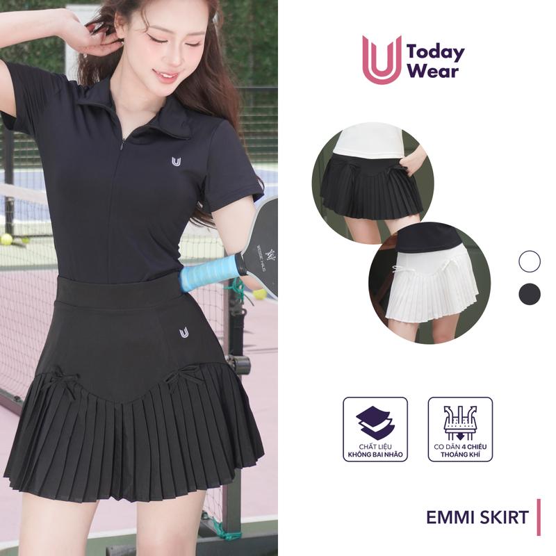 Emmi Skirt - Chân váy ngắn thể thao, pickleball, tennis, cầu lông Today U Wear trẻ trung năng động dễ phối đồ Sport