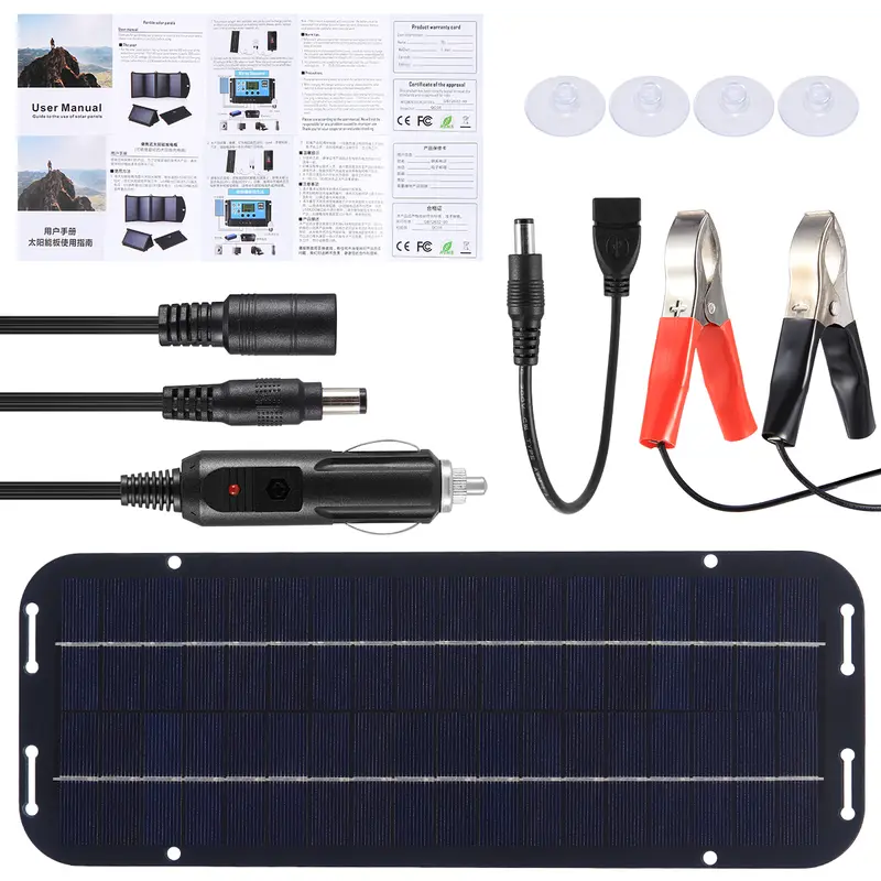 Portable Caravan Solar Panel Kit for Camping 12V Solar Panel Battery Charger Kit 1