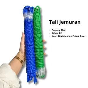 Tali Tambang 6 mm Panjang 10 meter / Tali Terpal - Tali Jemuran / Tali Pick Up Bak- Tali Kambing Serbaguna