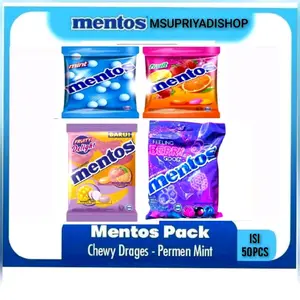 Mentos pouch Isi 50 pcs x 2.7g Permen Snack