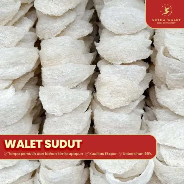 Sarang Burung Walet Sudut / Segitiga 1gr - Yanwo / Bird Nest 0
