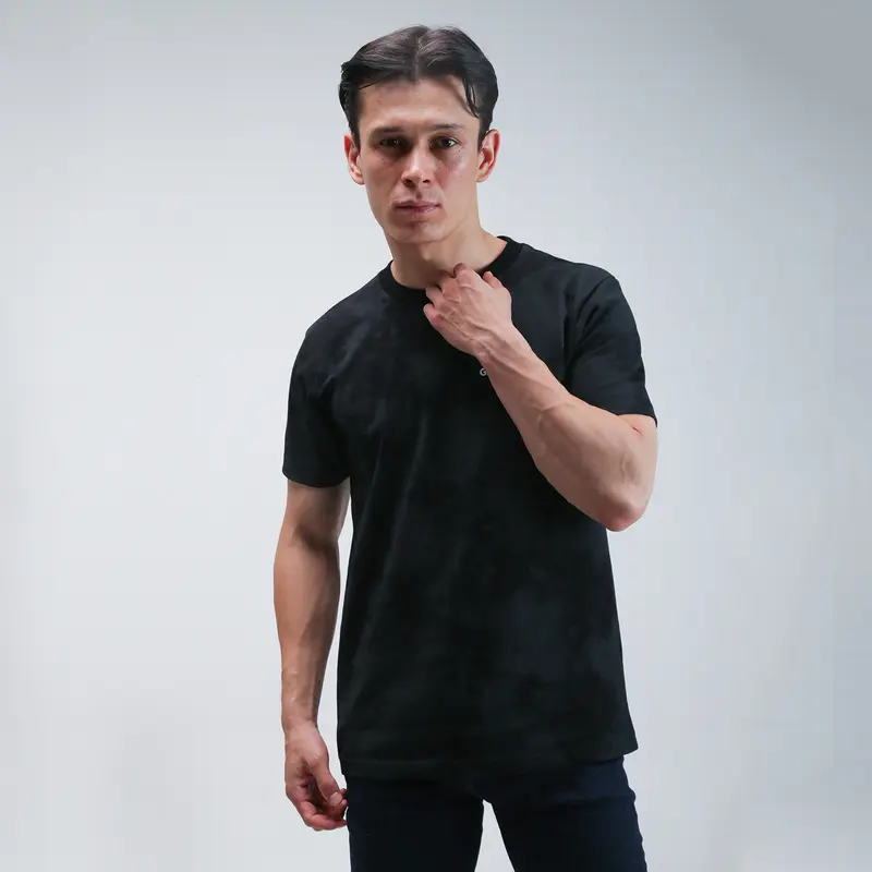 THE GAB'S / GABRIELLE KAOS LENGAN PENDEK REGULAR FIT ( BLACK / NAVY BLUE) 3
